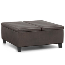 Load image into Gallery viewer, Ellis - Upholstered Coffee Table Storage Ottoman
