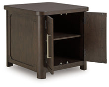 Load image into Gallery viewer, Breckington - Rectangular 2-door End Table - Dark Brown
