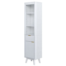 Load image into Gallery viewer, Tall Bathroom Storage Cabinet With Adjustable Shelves And 1 Drawer &amp; Door

