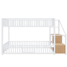 Load image into Gallery viewer, Bunk Bed With Storage Ladder, Compact Design
