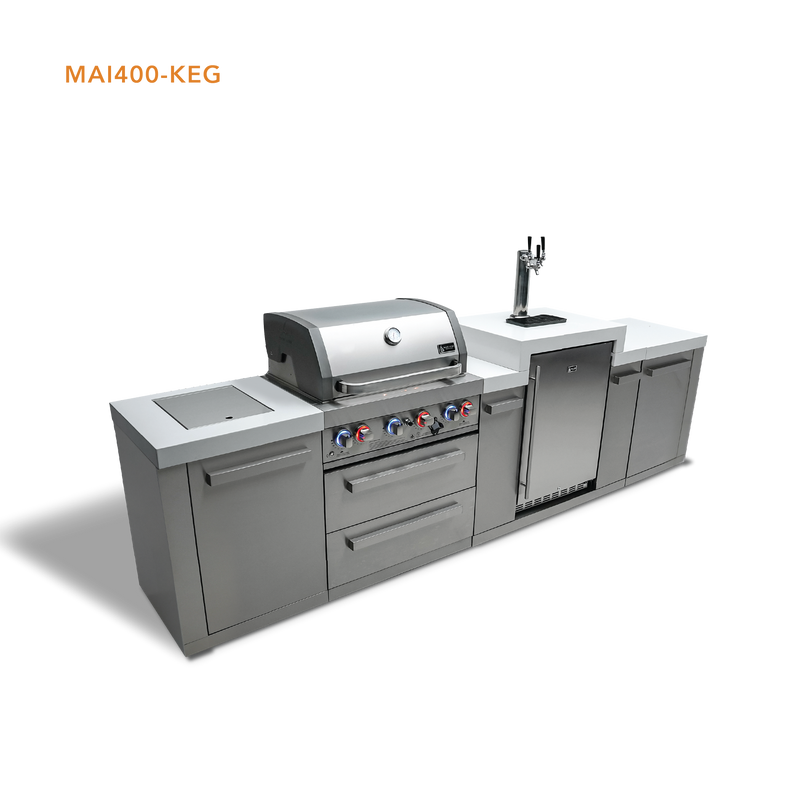 Mont Alpi 4-Burner Original Series Island w/Kegerator