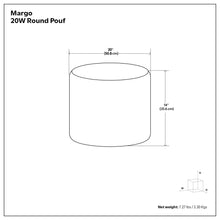 Load image into Gallery viewer, Margo - Handcrafted Round Pouf
