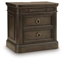 Load image into Gallery viewer, Wickenger - Two Drawer Night Stand - Dark Brown
