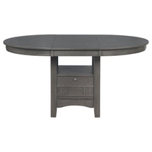 Load image into Gallery viewer, Lavon - Oval Extension Leaf Dining Table With Built In Storage - Gray
