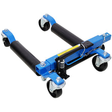 Load image into Gallery viewer, Hydraulic Car Wheel Dolly (Set of 2) With Foot Pedal Lift, 1, 500Lbs Capacity - Black / Blue
