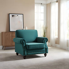 Load image into Gallery viewer, Upholstered Accent Armchair With Turned Legs For Living Room
