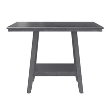 Load image into Gallery viewer, Counter Height Dining Table With Tapered Base And Lazy Susan - Gray
