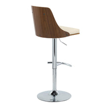 Load image into Gallery viewer, Gianna - Mid Century Modern Adjustable Barstool With Swivel With Rounded T Footrest (Set of 2)
