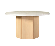 Load image into Gallery viewer, Qwin - Marble Top Round Dining Table - Natural
