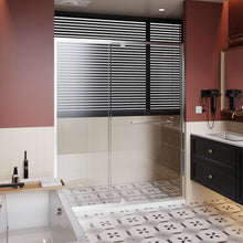 Load image into Gallery viewer, Pivot Shower Door With Handle, 1 / 4" Thick - Chrome
