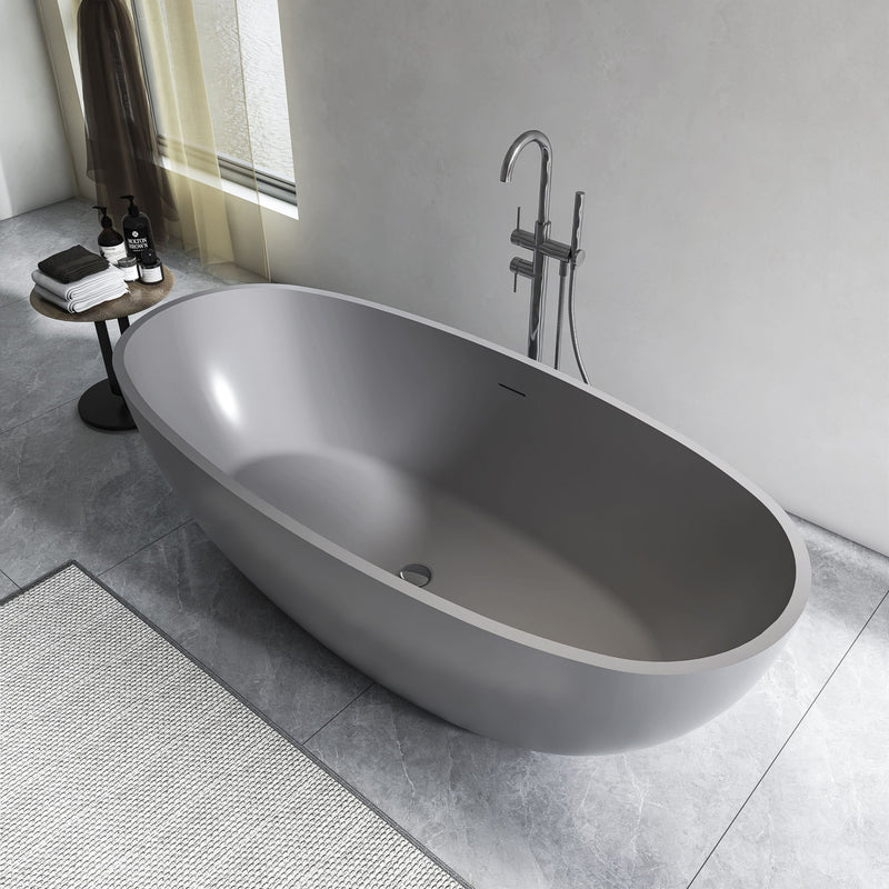 Freestanding Bathroom Bathtub With Ergonomic Design