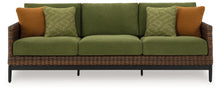 Load image into Gallery viewer, Horizon Hall - Sofa With Cushion - Brown / Green
