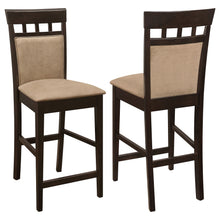 Load image into Gallery viewer, Upholstered Counter Height Stools (Set of 2) - Beige / Brown

