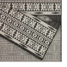 Load image into Gallery viewer, Sunshine - 5'3" X 7'3" Indoor, Outdoor Area Rug Polypropylene - Anthracite
