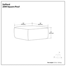 Load image into Gallery viewer, Safford - Square Outdoor / Indoor Pouf
