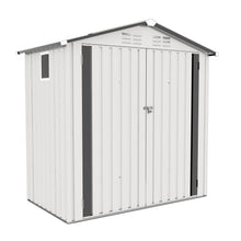 Load image into Gallery viewer, Garden Tool Shed Metal Storage Shed With Peaked Roof Waterproof Lockable Door
