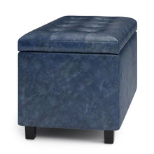 Load image into Gallery viewer, Cosmopolitan - Upholstered Storage Ottoman
