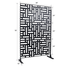 Load image into Gallery viewer, Decorative Freestanding Metal Privacy Screen For Indoor &amp; Outdoor Use
