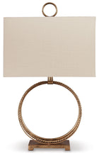 Load image into Gallery viewer, Mahala - Metal Table Lamp  - Antique Gold Finish
