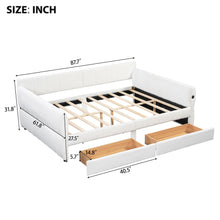 Load image into Gallery viewer, Upholstered Platform Bed With USB Charging
