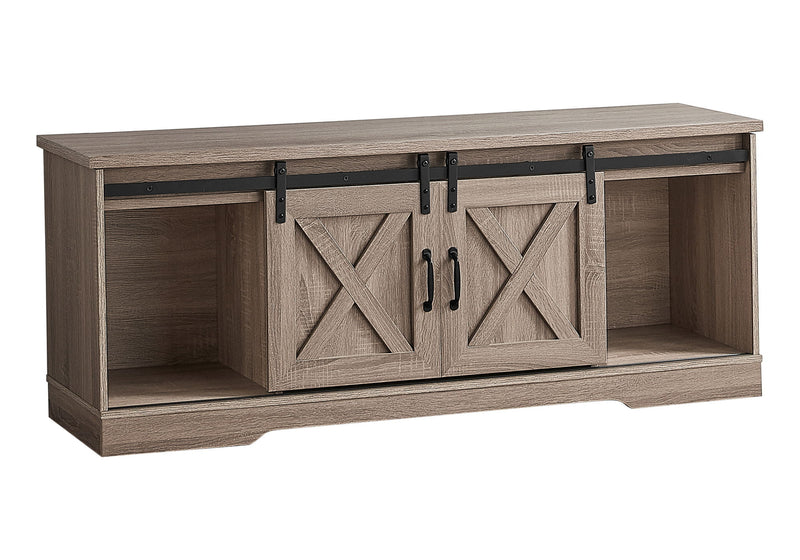 TV Stand, Console, Media Entertainment Center, Storage Cabinet, Transitional - Taupe