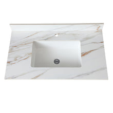 Load image into Gallery viewer, Elegant Vanity Top With Undermount Sink And Backsplash, Sintered Stone
