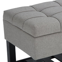 Load image into Gallery viewer, Saxon - Upholstered Transitional Storage Ottoman Bench
