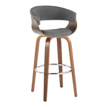 Load image into Gallery viewer, Vintage Mod - Mid Century Modern Fixed Height Barstool With Swivel With Round Footrest (Set of 2)
