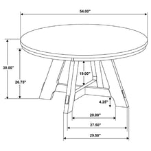 Load image into Gallery viewer, Kent - Round Dining Table - Brown Oak
