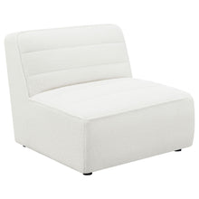Load image into Gallery viewer, Bonnie - Upholstered Armless Chair With Channel Tufting - Ivory
