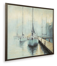 Load image into Gallery viewer, Worthney - Wall Art - Blue / White / Brown
