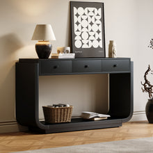 Load image into Gallery viewer, Console Table With 3 Drawers, Display Shelf
