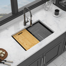 Load image into Gallery viewer, Quartz Kitchen Sink, Granite Composite Workstation Undermount
