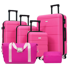 Load image into Gallery viewer, Hardshell Luggage Set 6 Piece With Duffel &amp; Toiletry Bag
