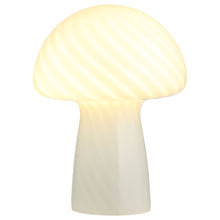Load image into Gallery viewer, Jonah - Mushroom Shaped Glass Table Lamp - White
