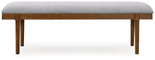 Load image into Gallery viewer, Lyncott - Large Upholstered Dining Room Bench - Gray / Brown
