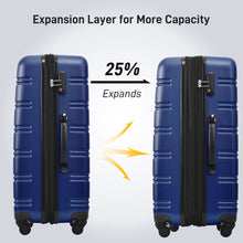 Load image into Gallery viewer, 3 Piece Luggage Set Hardside Spinner Suitcase With Tsa Lock 20" 24" 28" Available
