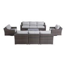 Load image into Gallery viewer, Stylish Sofa Seating Group With Cushions Perfect For Outdoor Gatherings
