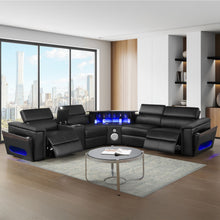 Load image into Gallery viewer, Nova - Sectional With Bluetooth Speaker, LED And Lifting Wine Cabinet
