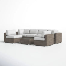 Load image into Gallery viewer, Seating Set With Cushions Handcrafted Wicker Design
