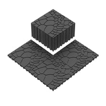 Load image into Gallery viewer, Stone Texture Interlocking Patio Deck Tiles, 44 Pieces
