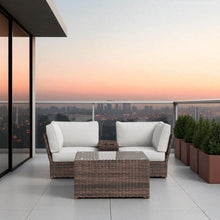 Load image into Gallery viewer, Comfortable Modern Patio Rattan Sectional Set With Cushions
