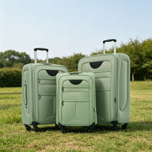 Load image into Gallery viewer, Softside Luggage Expandable 3 Piece Set Upright Spinner Lightweight Suitcase
