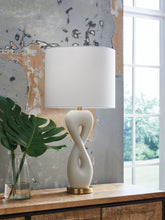 Load image into Gallery viewer, Judrich - Poly Table Lamp - White / Gold Finish
