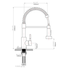 Load image into Gallery viewer, Kitchen Faucet With Pull Down Spray Head - Brushed Nickel
