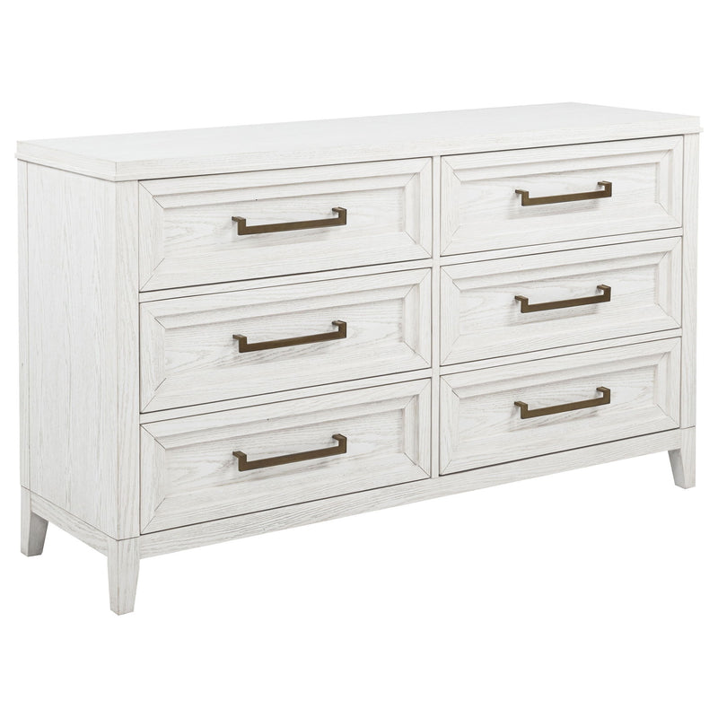 Inverness - 6 Drawer Bedroom Dresser - White