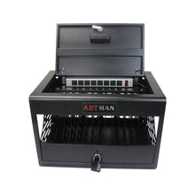 Load image into Gallery viewer, 16 Bay Charging Cabinet For Laptop book, Locking Charging Station
