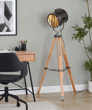 Load image into Gallery viewer, Ahoy - Industrial Floor Lamp - Natural / Antique
