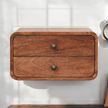 Load image into Gallery viewer, Curved Wall Mounted Bedside Nightstand
