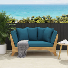 Load image into Gallery viewer, Outdoor Acacia Wood Expandable Daybed With Cushions
